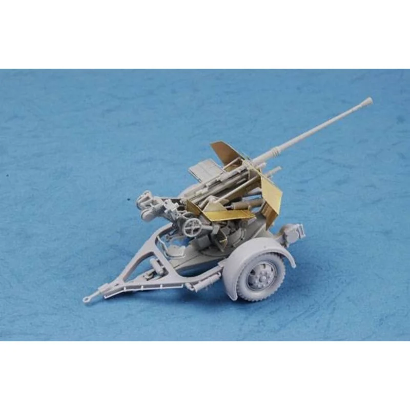 Maquette - ICM - Canon 2 Cm Flak 38 - 1:35 - Avec Crew - Gris