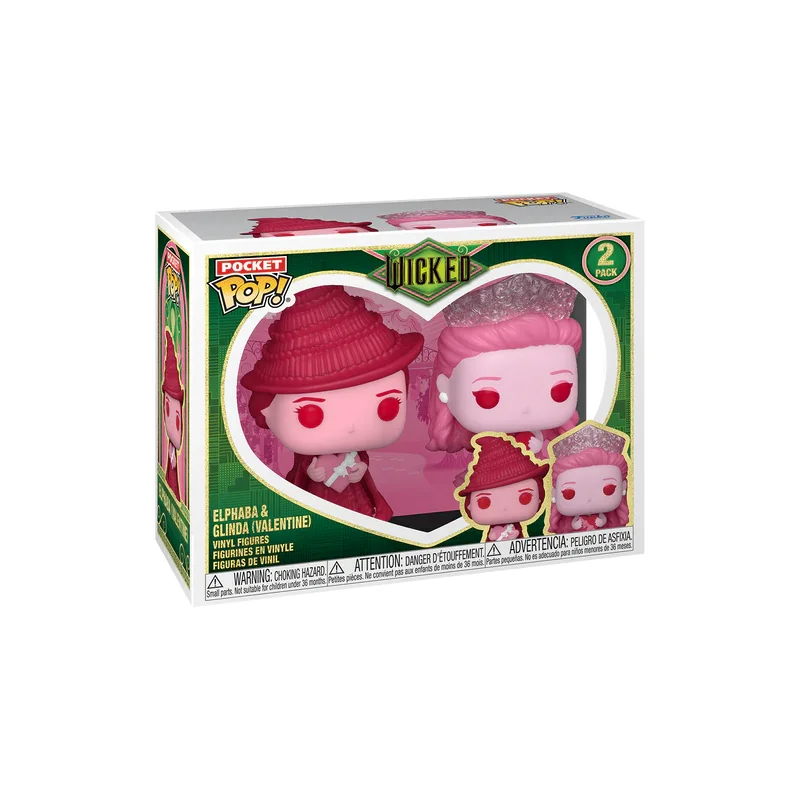 VALENTINES - Pocket Pop 2 Pack - Elphaba & Glinda Pop figures