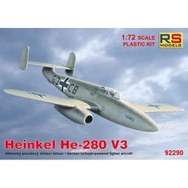 RS MODELS 92290 MAQUETTE HEINKEL 280V3 1/72 (4 decal ver for Luftwaffe and Italy What if) Model kit
