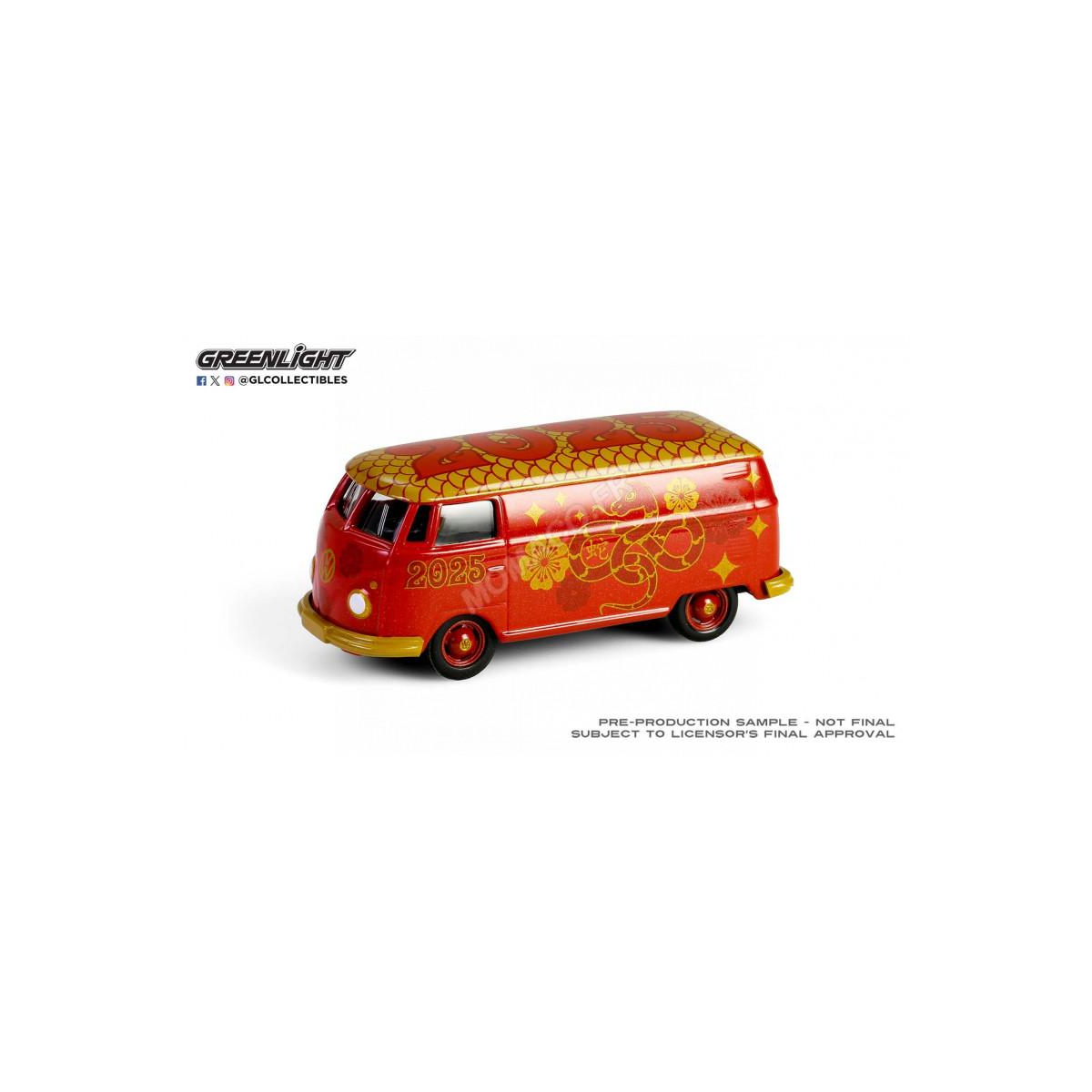 VOLKSWAGEN T2 PANEL VAN "CHINESE ZODIAC SIGN 2025 - YEAR OF THE SNAKE" Die-cast VOLKSWAGEN T2 PANEL VAN "CHINESE ZODIAC SIGN 2025 - YEAR OF THE SNAKE" Die-cast