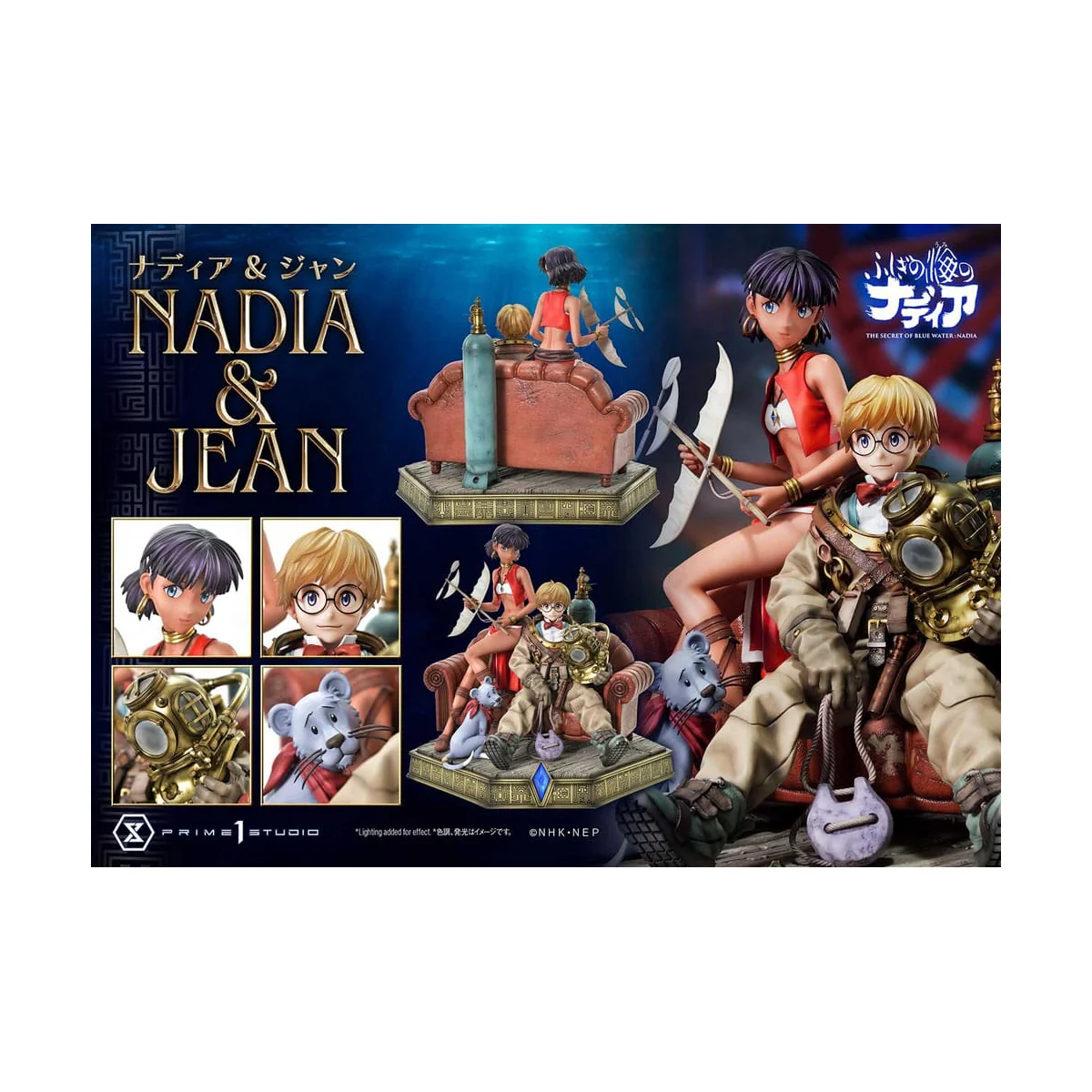 Nadia: The Secret of Blue Water Concept Masterline Series statuette 1/6 Nadia & Jean 35 cm Prime 1 Studio