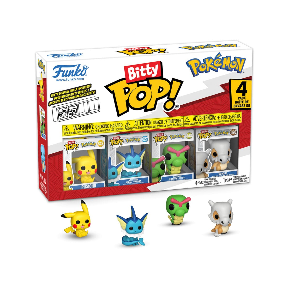 Pokémon - pack of 4 Bitty POP figures! Vinyl Series 1 2 cm 