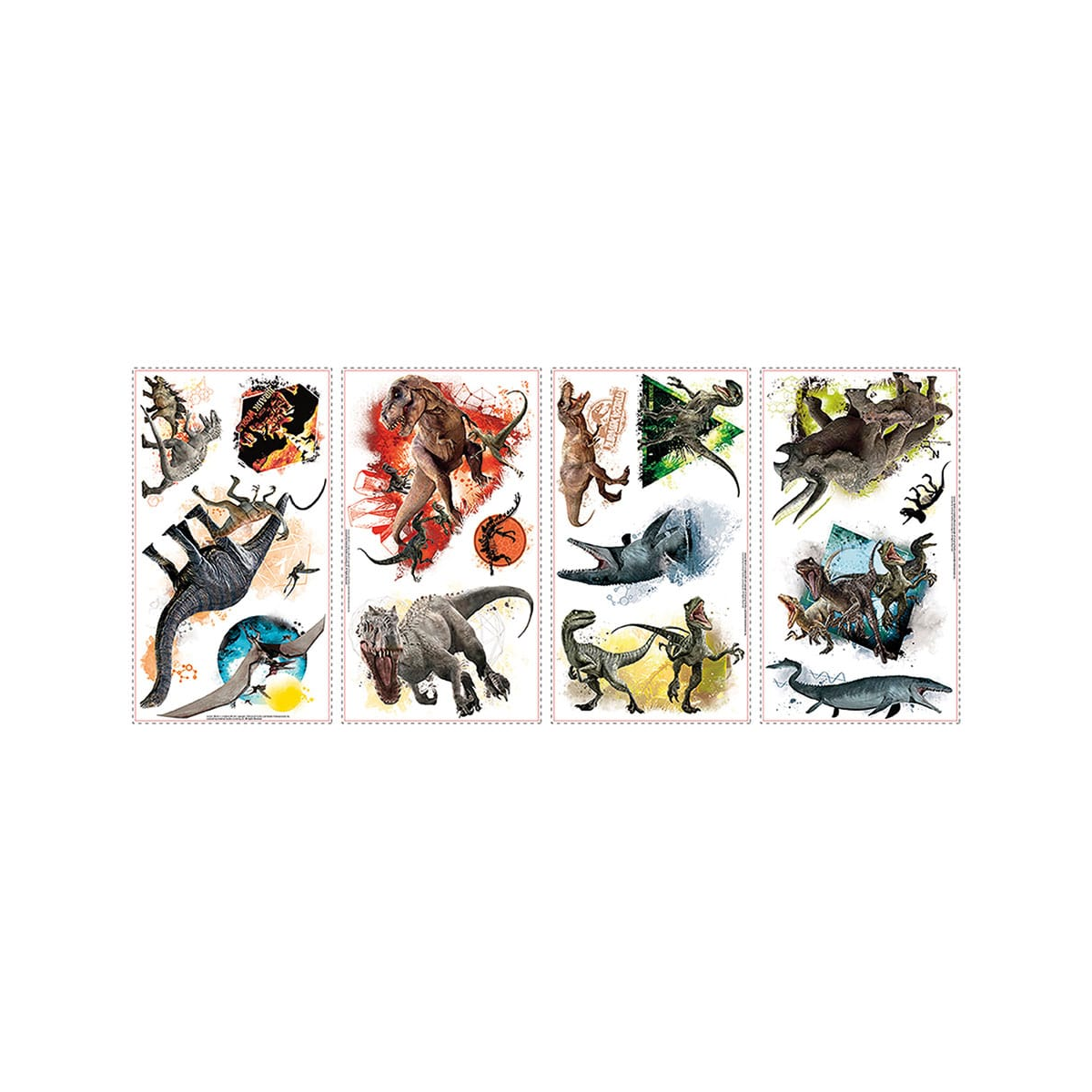 Jurassic World stickers 13 x 27 cm Jurassic World stickers 13 x 27 cm