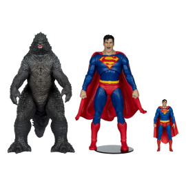 DC Justice League - Multiverse pack of 2 Superman Vs. Godzilla figures 30 cm Figurine 