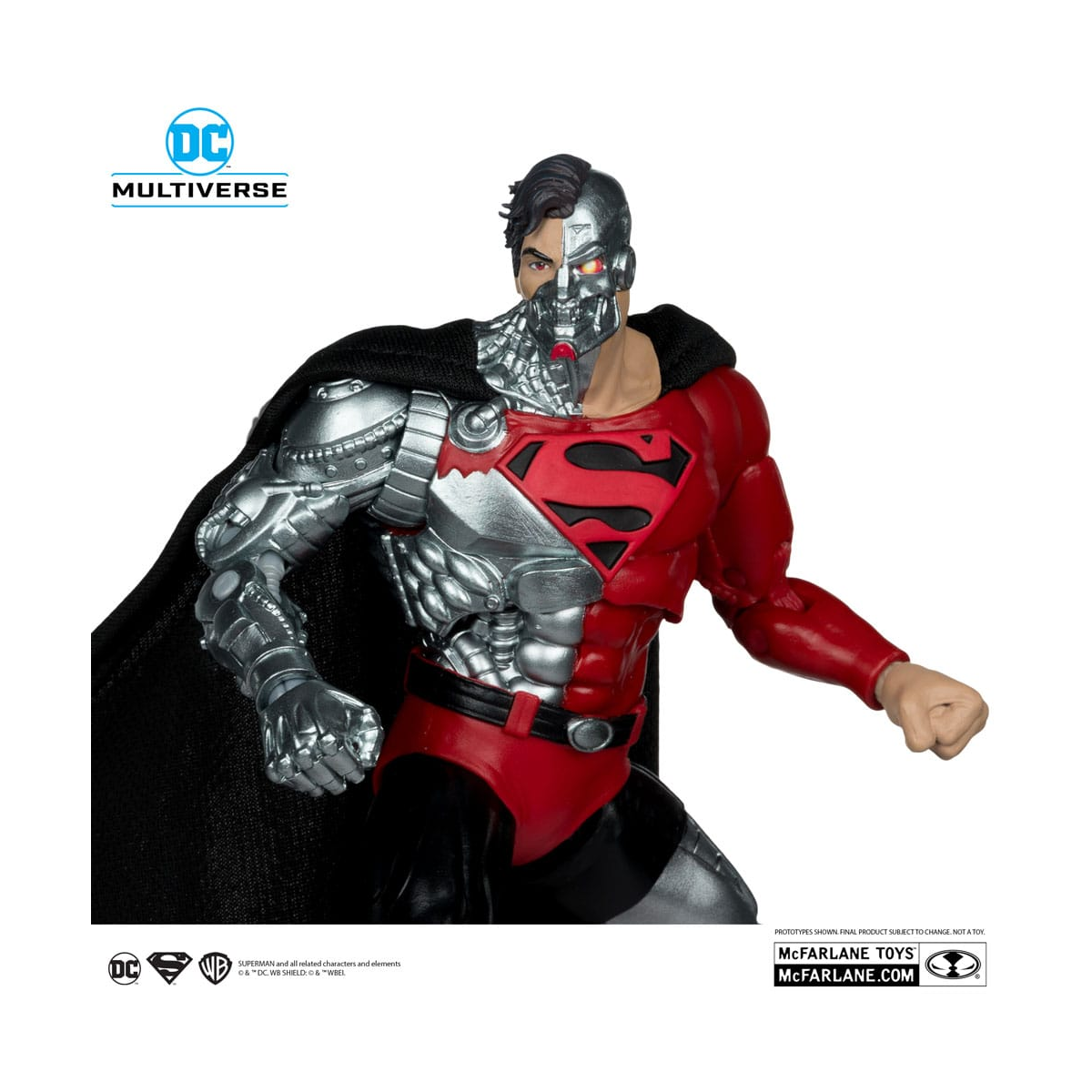 Revenge of the Green Lanterns - DC Multiverse Cyborg Superman figure (Gold Label) 18 cm McFarlane Toys