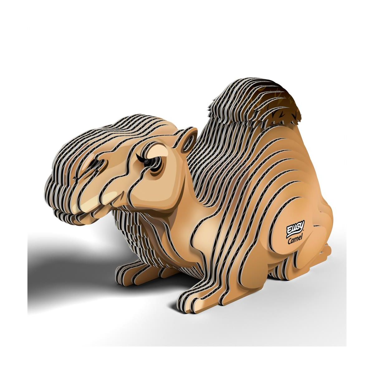Eugy 3D Model: WILD ANIMAL / CAMEL 9.3x4.1x5.3cm, cardboard, boxed, 6+ Cardboard modelkit