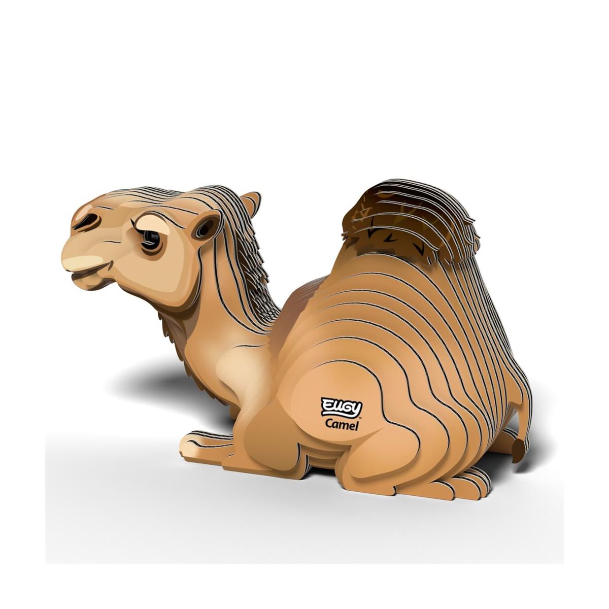 Eugy 3D Model: WILD ANIMAL / CAMEL 9.3x4.1x5.3cm, cardboard, boxed, 6+ EUGY