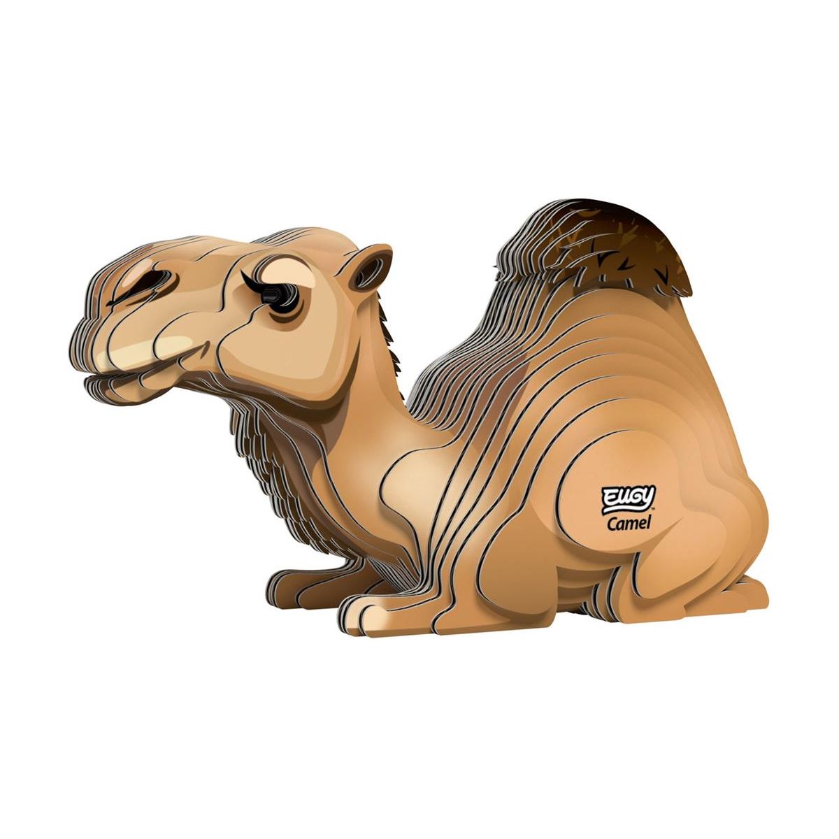Eugy 3D Model: WILD ANIMAL / CAMEL 9.3x4.1x5.3cm, cardboard, boxed, 6+