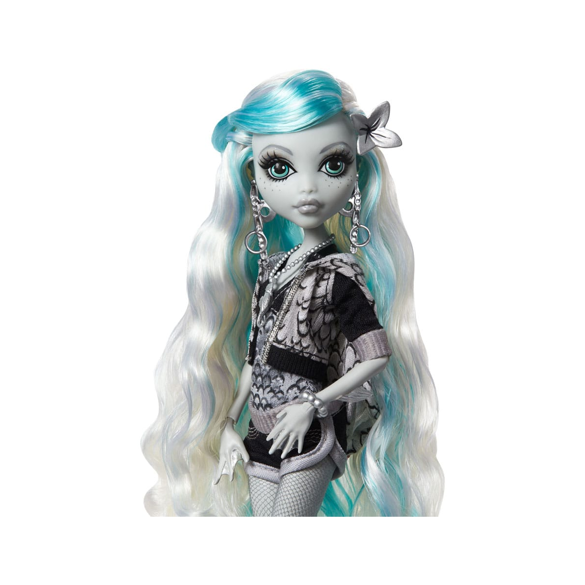 Monster High Reel Drama Lagoona Blue Doll in Black and White