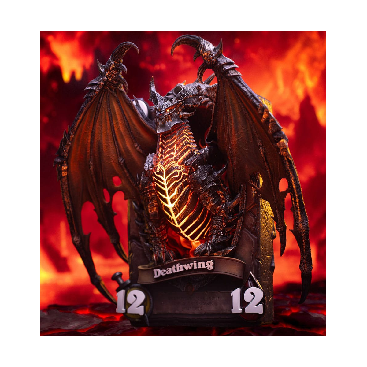 Hearthstone 3D Art Frame Deathwing Figure 34 cm HEX Collectibles