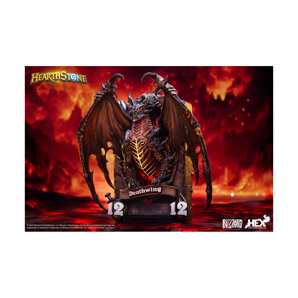 Hearthstone 3D Art Frame Deathwing Figure 34 cm