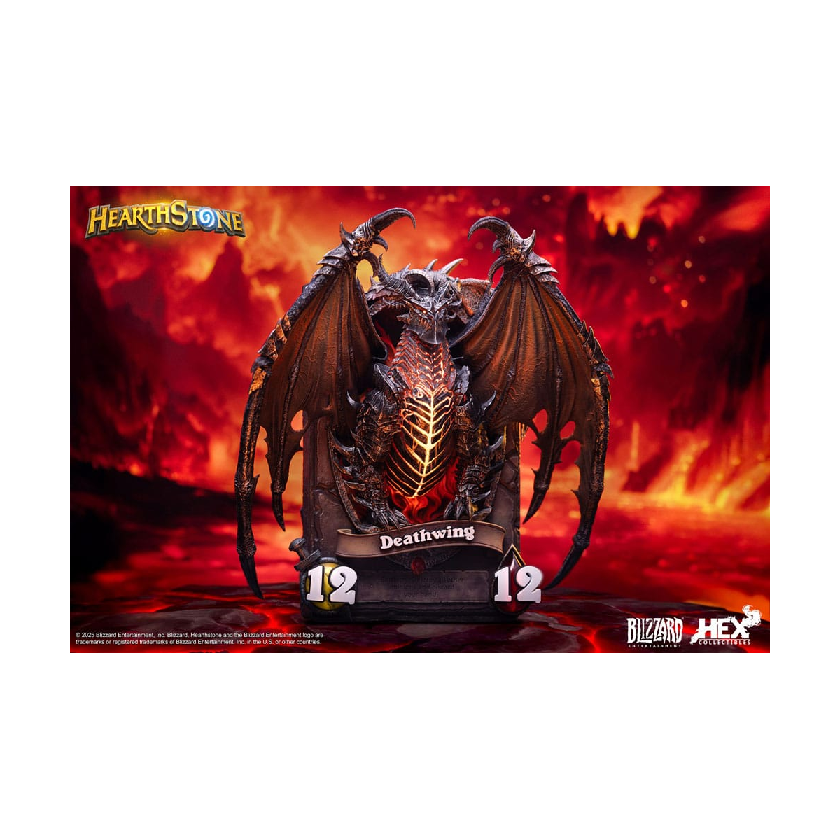 Hearthstone 3D Art Frame Deathwing Figure 34 cm