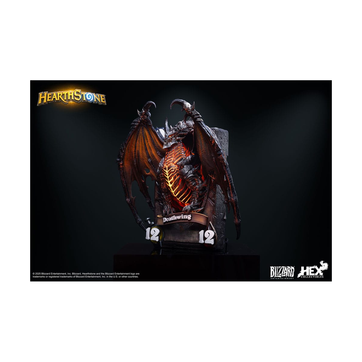 Hearthstone 3D Art Frame Deathwing Figure 34 cm