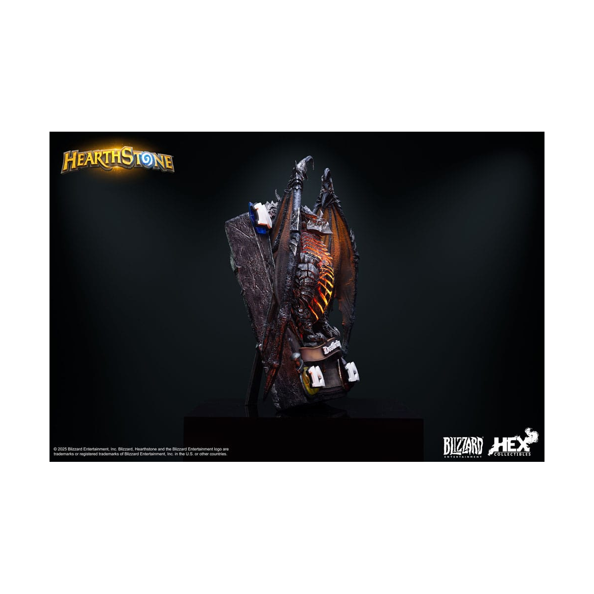 Hearthstone 3D Art Frame Deathwing Figure 34 cm