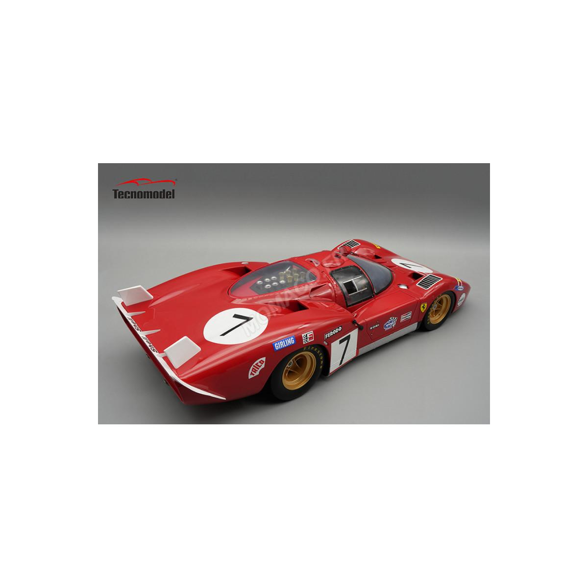 FERRARI 512 S LONG TAIL SEFAC 7 BELL/PETERSON 24H DU MANS 1970 Diecast model car